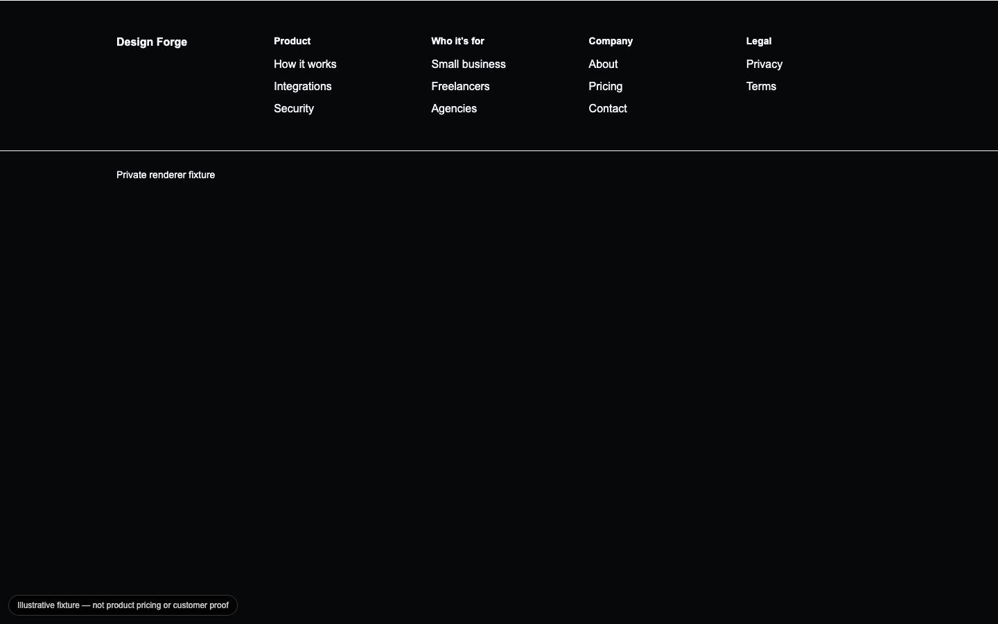 Footer Navigation preview